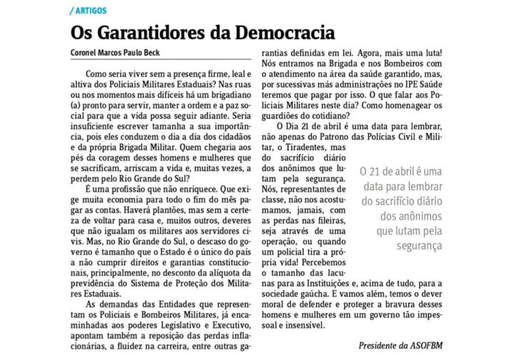 Os Garantidores da Democracia